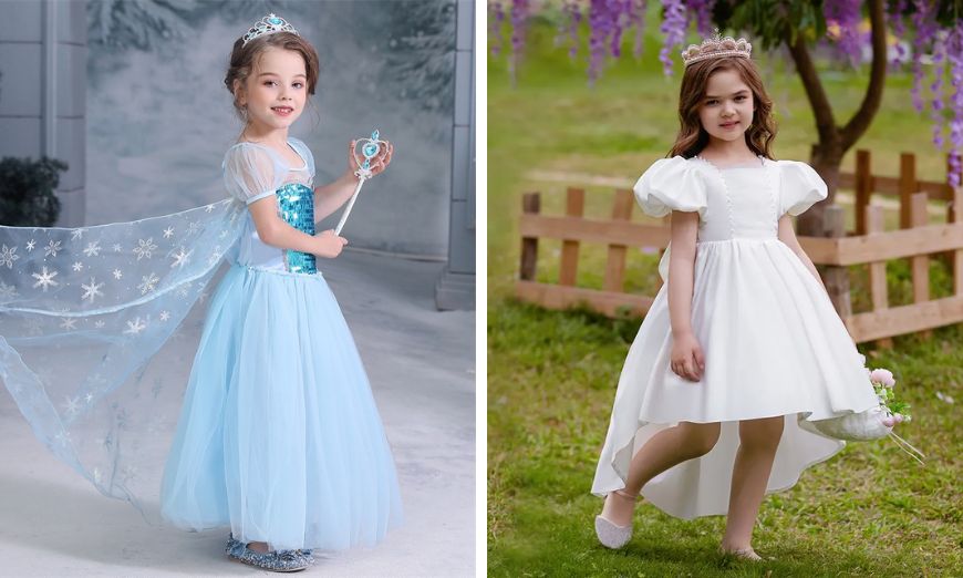 Đầm công chúa đáng yêu cho bé gái dịp Trung thu