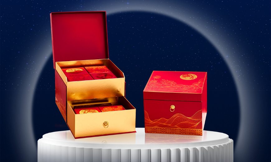 Set hộp quà Trung thu cao cấp Nguyệt Ảnh Liên Đài