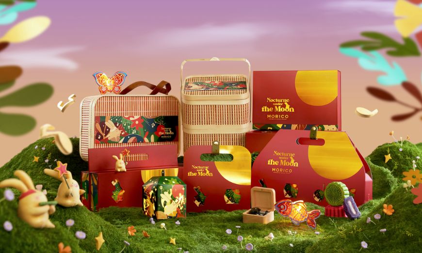 Hộp bánh Trung thu Morico mang phong cách Nhật
