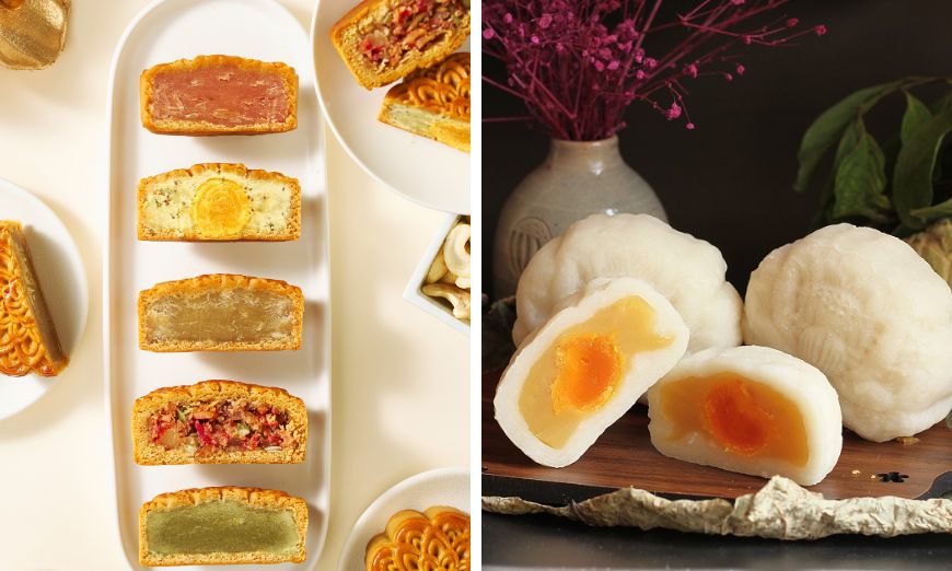 Sự khác nhau giữ bánh Trung thu nướng và bánh bánh Trung thu dẻo