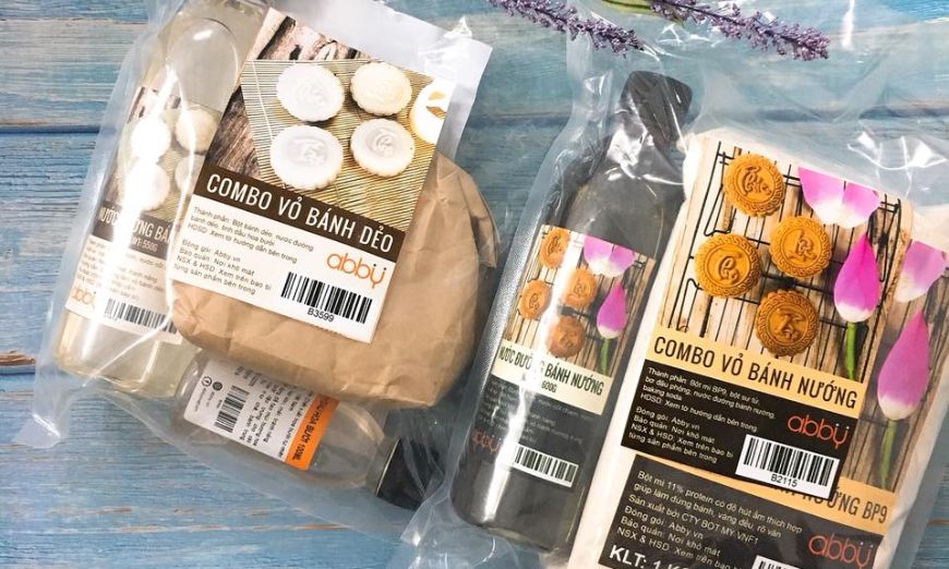 Set nguyên liệu làm bánh trung thu bán sẵn