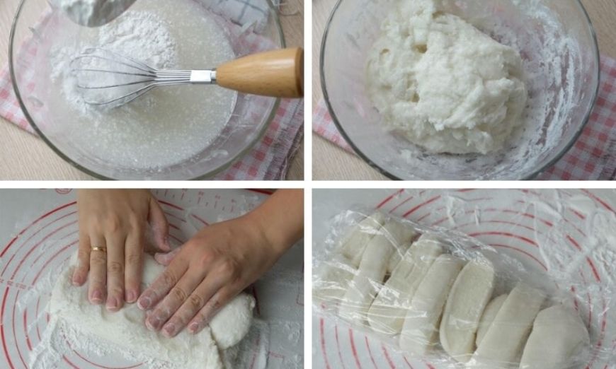 Các bước trộn bột làm vỏ bánh Trung thu dẻo