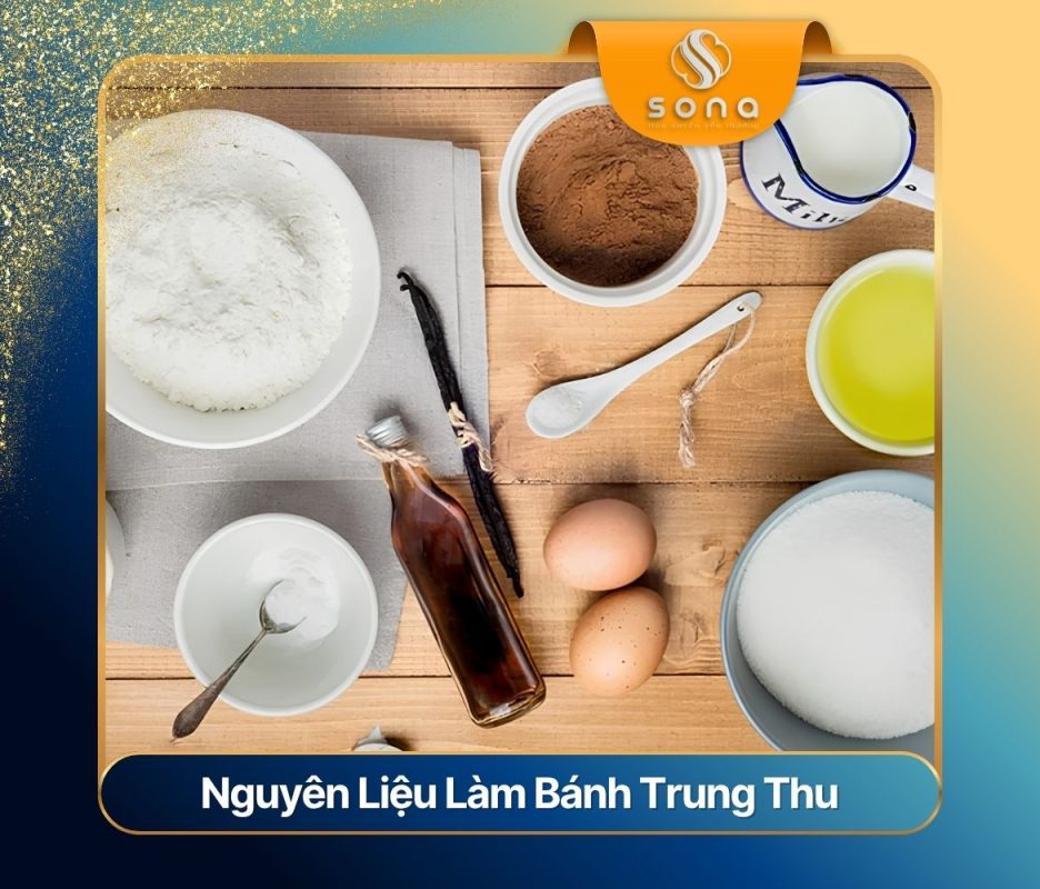 Nguyên liệu làm bánh trung thu đầy đủ từ A–Z